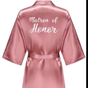 New Matron of Honor silk robe